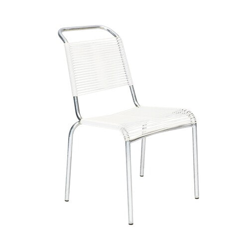 Embru / Altorfer Stuhl 1141 / Gartenstuhl weiß